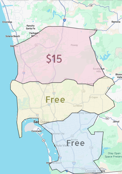Service Area Map